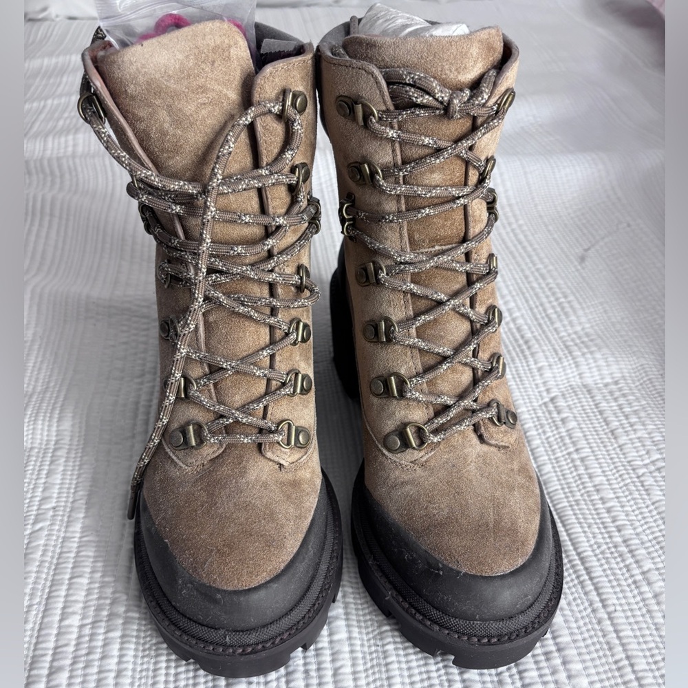 Tory Burch Lug Sole Hiker Ankle Boots